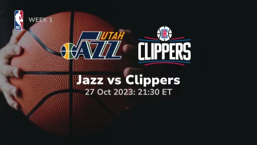utah jazz vs los angeles clippers prediction 10/27/2023 sport preview