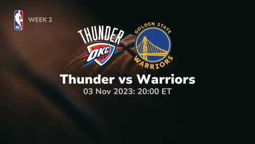 oklahoma city thunder vs golden state warriors 11/3/2023 sport preview