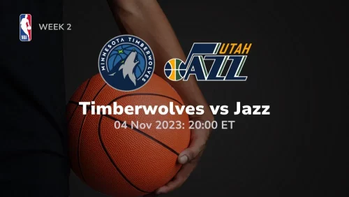 Minnesota Timberwolves vs Utah Jazz Prediction & Betting Tips 11/4/2023