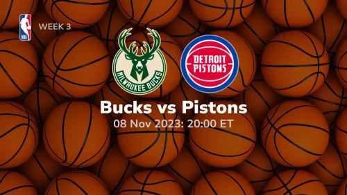 milwaukee bucks vs detroit pistons Prediction & Betting Tips 11/8/2023 sport preview