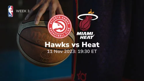 atlanta hawks vs miami heat prediction & betting tips 11/11/2023