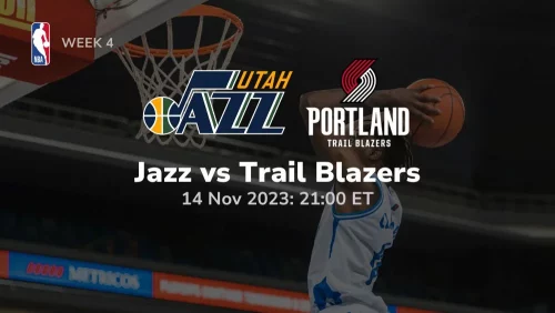 utah jazz vs portland trail blazers prediction 11/14/2023 sport preview