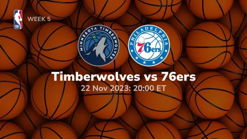 minnesota timberwolves vs philadelphia 76ers prediction 11/22/2023 sport preview