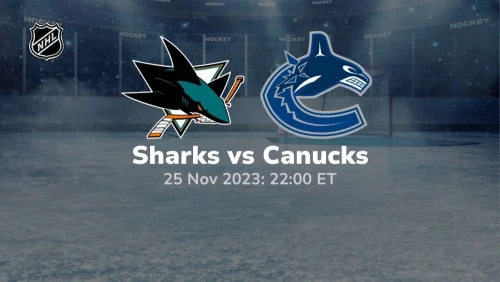 san jose sharks vs vancouver canucks 11/25/2023 sport preview