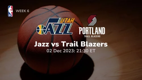 utah jazz vs portland trail blazers prediction 12/02/2023 sport preview