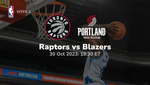 raptors vs blazers prediction betting tips 10 30 2023